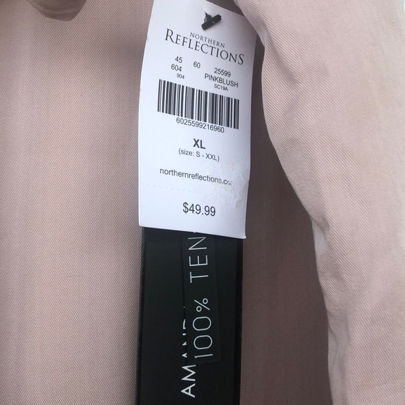 Wide Leg Pale Pink Tie Up Pants - Picture 4 of 11